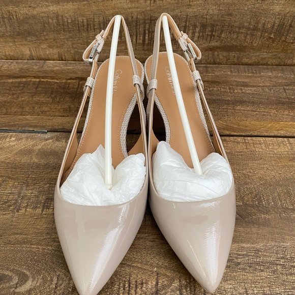 Calvin Klein | Kitten Heel Shoe in Patent Leather - Picture 8 of 9